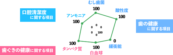 口腔清潔度に関する項目・歯の健康に関する項目・歯ぐきの健康に関する項目